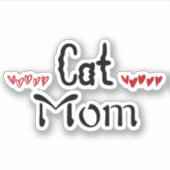 Autocollant maman chat (Devant)