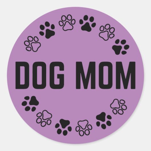Autocollant maman chien (Devant)