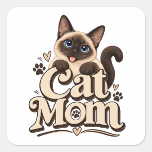 Autocollant Maman de Chat Cadeau Amusant Amour