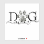 Autocollant Maman de Chien (Feuille)