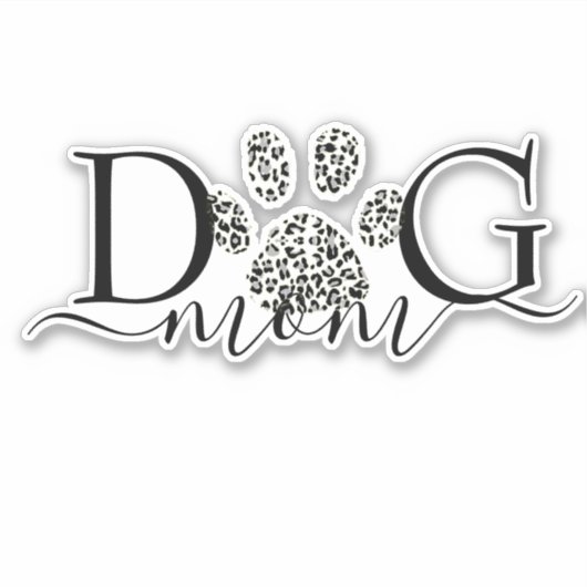 Autocollant Maman de Chien (Devant)