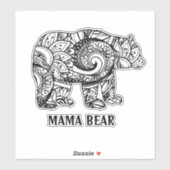 Autocollant Maman Ours (Feuille)