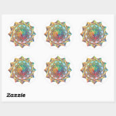 Autocollant Mandala Géométrique Intriqué (Feuille)