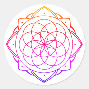 Autocollant Mandala Simple