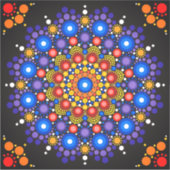 autocollant mandala vinyle (Devant)