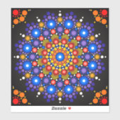 autocollant mandala vinyle (Feuille)