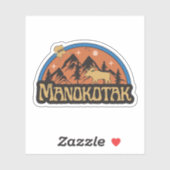 Autocollant Manokotak, Alaska (Feuille)