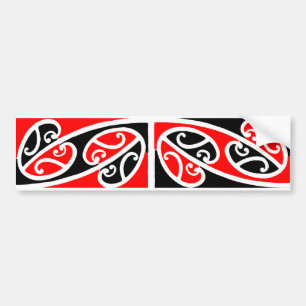 Autocollant maori du motif 2 de Kowhaiwhai