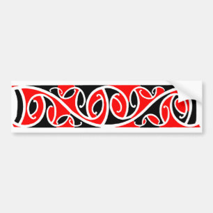 Autocollant maori du motif 6 de Kowhaiwhai