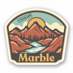 Autocollant Marble, Colorado