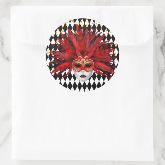 Autocollant Mardi Gras (Sac)