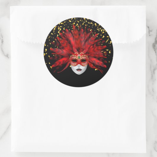 Autocollant Mardi Gras (Sac)