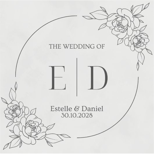 autocollant mariage (Devant)