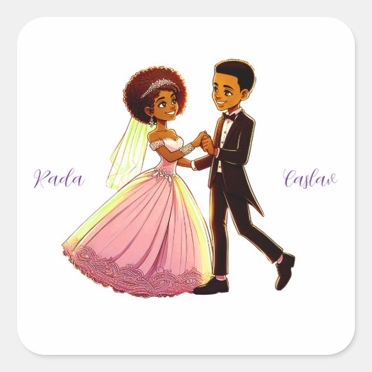 autocollant mariage (Devant)