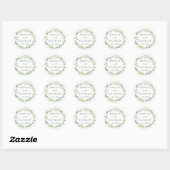 Autocollant Mariage à feuille verte aquarelle (Feuille)