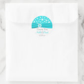 Autocollant Mariage Aqua, White, Grey Snowflakes (Sac)