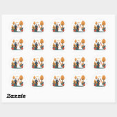 Autocollant Mariage d'automne (Feuille)