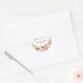 Autocollant Mariage de Boho Blush Marsala de Bourg (Enveloppe)