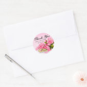 Autocollant Mariage de Merci rose personnalisé (Enveloppe)