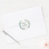 Autocollant Mariage de plume de Boho rustique (Enveloppe)