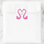 Autocollant Mariage Flamant rose rose (Sac)