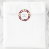 Autocollant Mariage Floral (Sac)