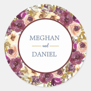 Autocollant Mariage Floral
