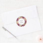 Autocollant Mariage Floral (Enveloppe)