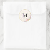 Autocollant mariage floral à la glycine (Sac)