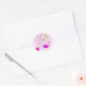 Autocollant mariage fuchsia violet et rose (Enveloppe)