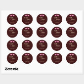 Autocollant Mariage Inséparable (Feuille)