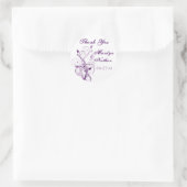 Autocollant Mariage Lilac blanc 1,5 po (Sac)
