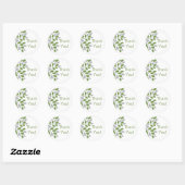 Autocollant Mariage Merci arbre vert (Feuille)