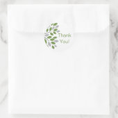 Autocollant Mariage Merci arbre vert (Sac)