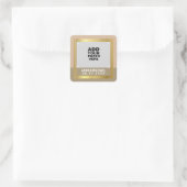 Autocollant mariage / photo avec nom de couple (Sac)