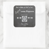 Autocollant Mariage Popcorn (Sac)