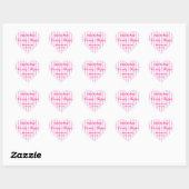 Autocollant Mariage rose (Feuille)