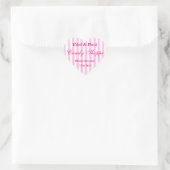 Autocollant Mariage rose (Sac)