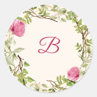 Autocollant mariage rose de Boysenberry