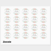 Autocollant Mariage rose rose pâle (Feuille)