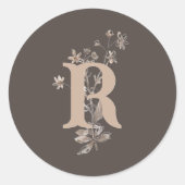 Autocollant mariage Rustic Boho Fleur sauvage neut (Devant)