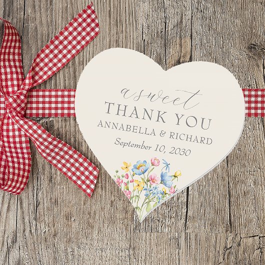 Autocollant Mariage Rustique Fleur sauvage