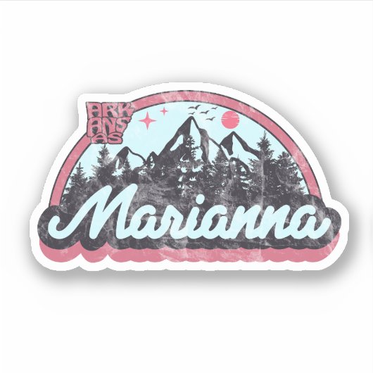 Autocollant Marianna, Arkansas (Devant)