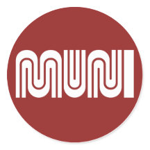 Autocollant Marron Rond San Francisco Muni