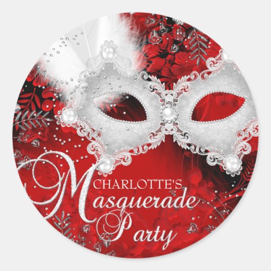 Autocollant Mascarade Mascarade Masque Mascarade R (Devant)