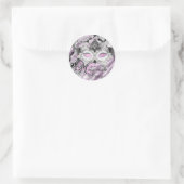 Autocollant Mascarade Mascaré Lilac Argent (Sac)