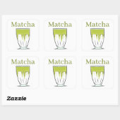 Autocollant Matcha (Feuille)
