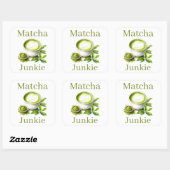 Autocollant Matcha (Feuille)