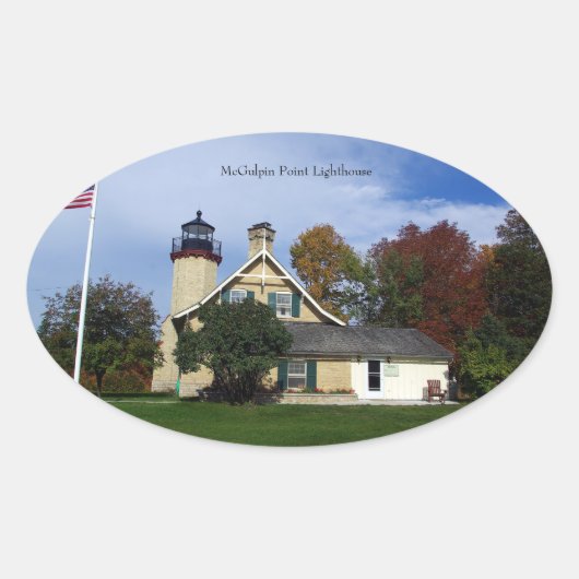 Autocollant McGulpin Point Lighthouse (Devant)