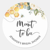 Autocollant Meant to bee. Enterrement de vie de je (Devant)